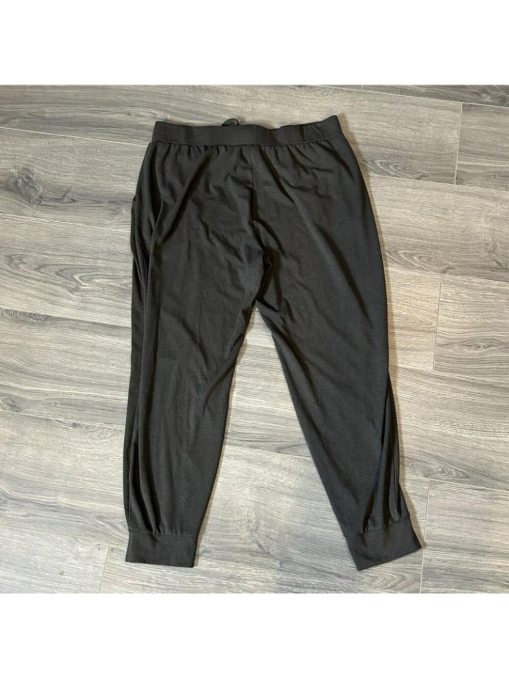 Cozy Earth Jogger Pants Womens L Gray Bamboo Viscose Knit Cuffed Lounge Stretch - Picture 2 of 11